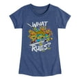 thumbnail image 1 of Teenage Mutant Ninja Turtles -What Rules - Toddler & Youth Girls  Graphic T-Shirt, 1 of 5