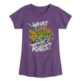 thumbnail image 1 of Teenage Mutant Ninja Turtles -What Rules - Toddler & Youth Girls  Graphic T-Shirt, 1 of 5