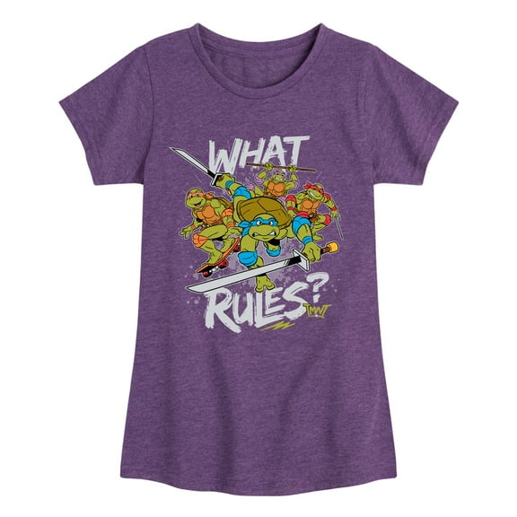 Teenage Mutant Ninja Turtles -What Rules - Toddler & Youth Girls  Graphic T-Shirt