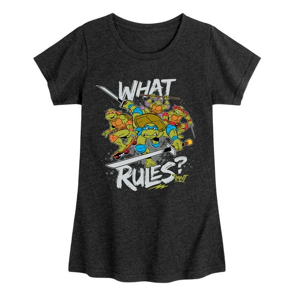 Teenage Mutant Ninja Turtles -What Rules - Toddler & Youth Girls Graphic T-Shirt