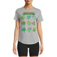 thumbnail image 1 of Teenage Mutant Ninja Turtles Women's Faces Grid Graphic T-Shirt with Short Sleeves, 1 of 5