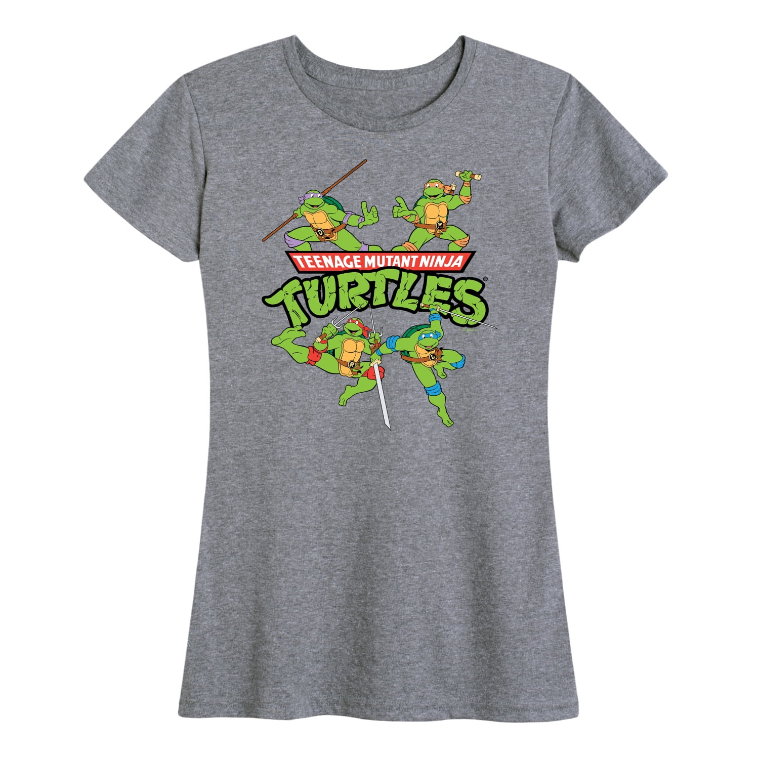 Teenage Mutant Ninja Turtles - Women's Short Sleeve Graphic T-Shirt ...