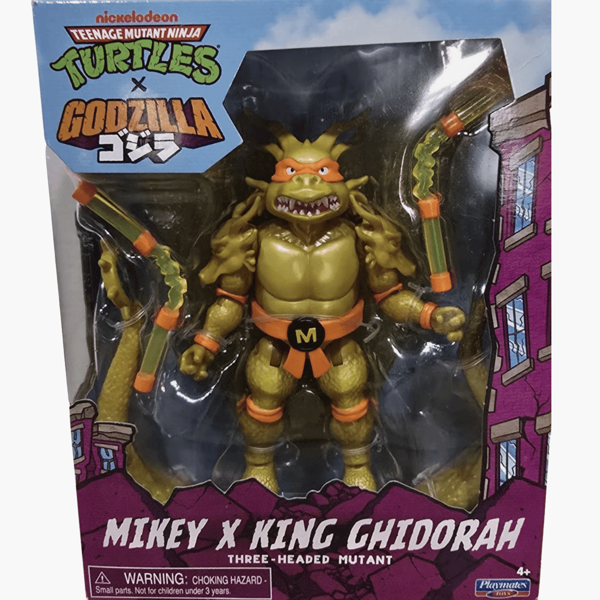 GODZILLA &きんに君フィギュア Teenage Mutant Ninja Turtles, TMNT x Godzilla Figure Mikey