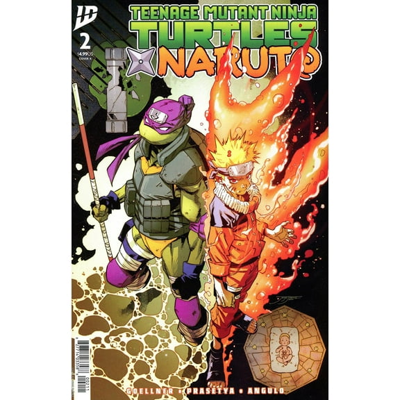 Teenage Mutant Ninja Turtles X Naruto #2A VF ; IDW Comic Book