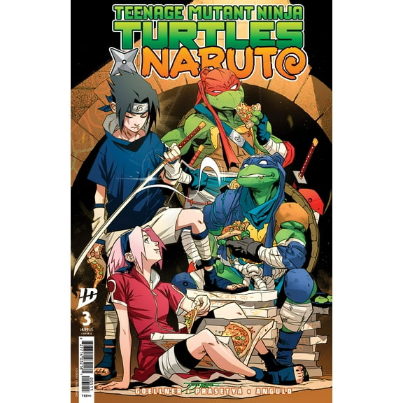 Teenage Mutant Ninja Turtles X Naruto #3A VF ; IDW Comic Book