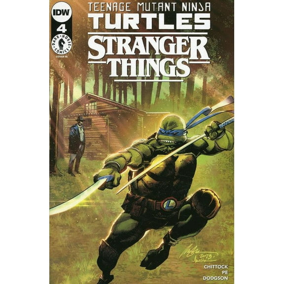 Teenage Mutant Ninja Turtles X Stranger Things #4F VF ; IDW Comic Book