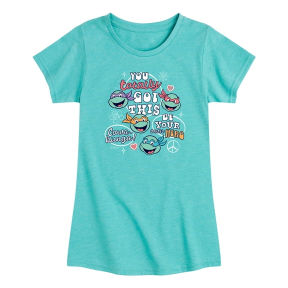 Teenage Mutant Ninja Turtles - You Totally Got This - Toddler Girls Fitted Short Sleeve T-Shirt