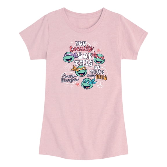 Teenage Mutant Ninja Turtles - You Totally Got This - Toddler Girls Fitted Short Sleeve T-Shirt