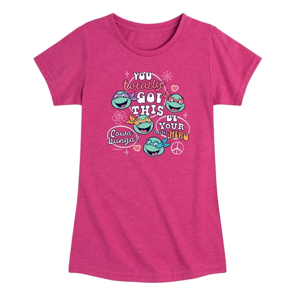 Teenage Mutant Ninja Turtles - You Totally Got This - Toddler Girls Fitted Short Sleeve T-Shirt
