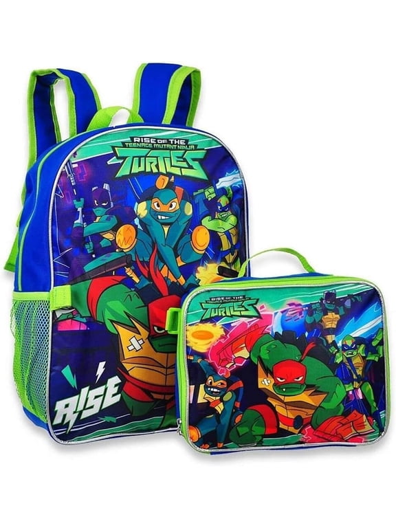 Teenage Mutant Ninja Turtles by Ruz Kids Adjustable Straps Backpack with Removable Lunch Bag