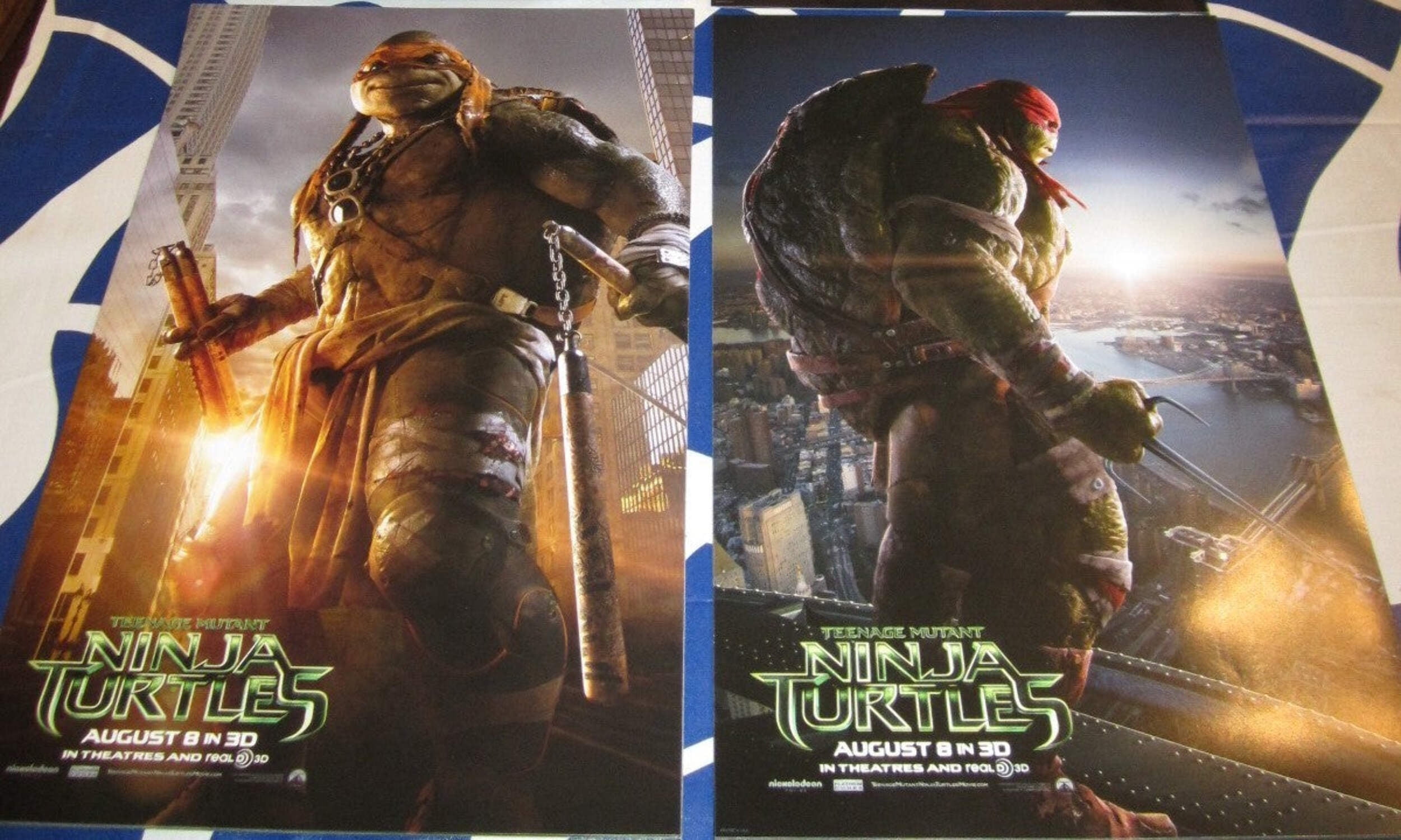 Teenage Mutant Ninja Turtles set of 3 mini 2014 movie posters - Walmart  Business Supplies, image size:2500x1500
