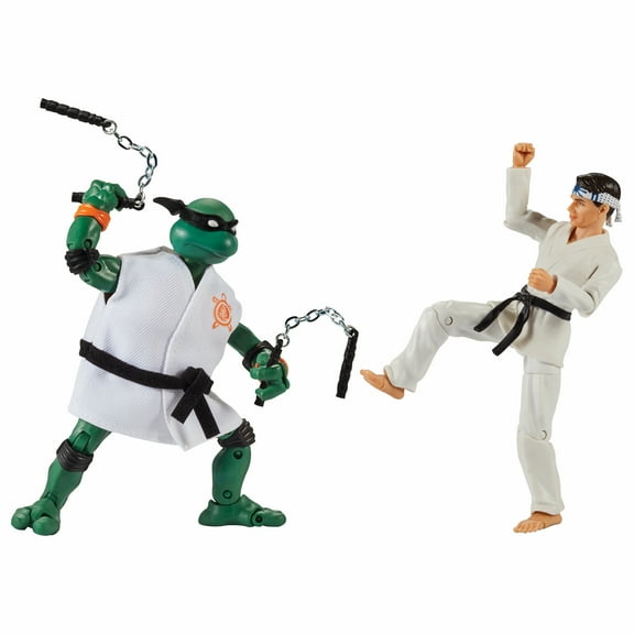 Teenage Mutant Ninja Turtles vs. Cobra Kai: 6 Michelangelo vs. Daniel LaRusso Action Figures 2-Pack