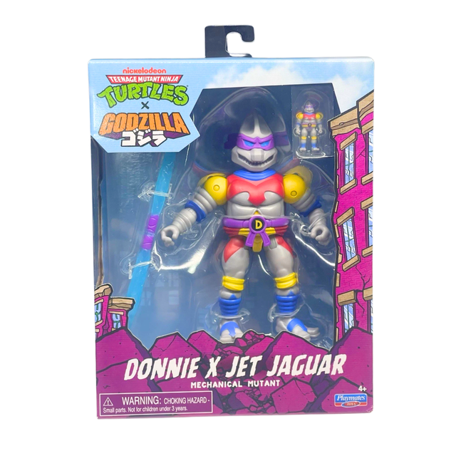 Mutant Poses Teenage Mutant Ninja Turtles x Godzilla Donnie Jet Jaguar Action Figure ...