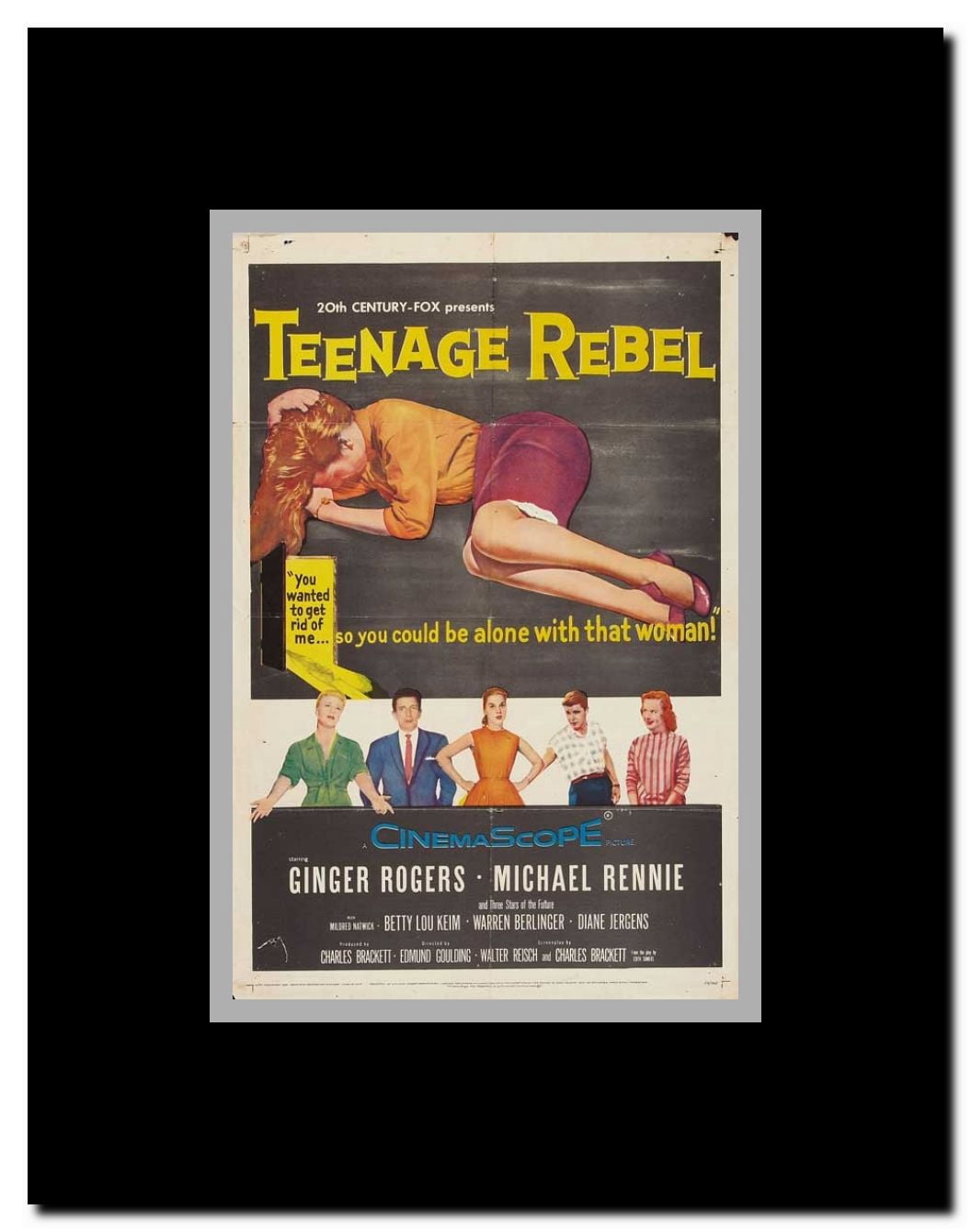 Teenage Rebel Framed Movie Poster