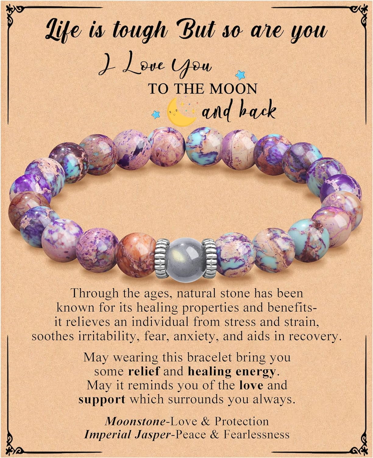 Teenage Stretch Beaded Bracelet Ladies Birthday Christmas Ladies ...