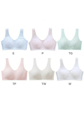 Teenager Bras Soft Padding 6 pack of Cotton Bra A cup, Size 34A