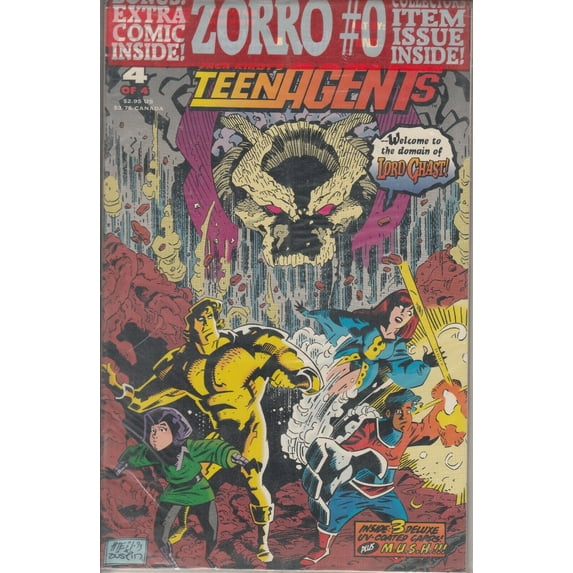 Teenagents (Jack Kirby's ) #4 (with card) VF ; Topps Comic Book
