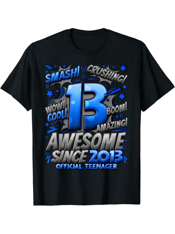 Teenager 13 Year Old Boys 13Th Birthday Boy T-Shirt