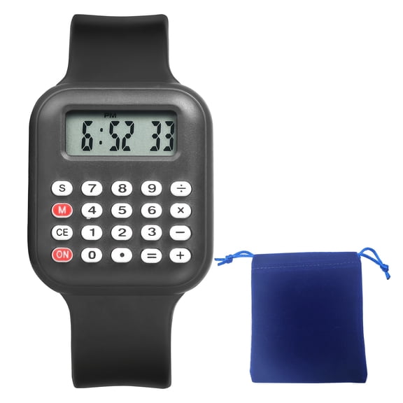 Teenager Calculator Electronic Wristwatch, Sports Digital Watch, Can Be Used for Math Calculations, Date And Time, Unisex, Christmas Back to School Season Opening Season Gifts