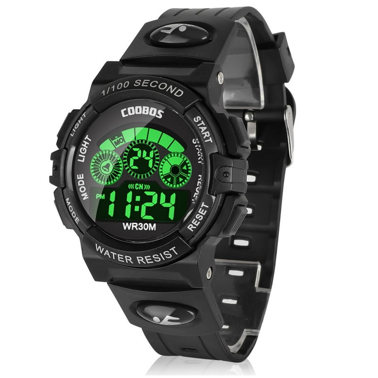 EEEkit Youth Teens Flashing Time Digital Sport Watch, Waterproof