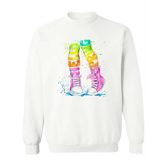 Teenager Girl Sneakers . Sweatshirt Women -Image by Shutterstock, Female 4X-Large