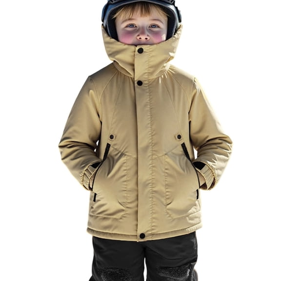 Teenagers' Winter Down Jacket - Warm, Windproof, Thickened Thermal Coat for Cold Weather - Black, Size S/M/L/XL