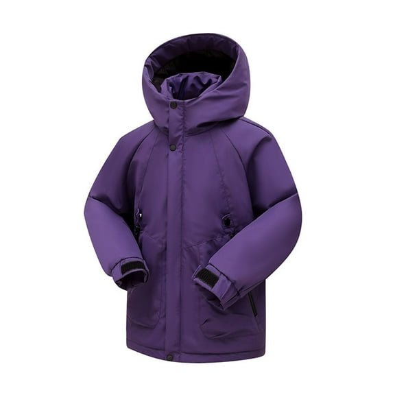 Teenagers' Winter Down Jacket - Warm, Windproof, Thickened Thermal Coat for Cold Weather - Black, Size S/M/L/XL