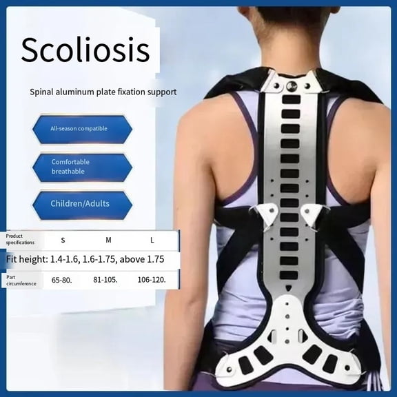 Teenagers and Adults with Scoliosis, Hunchback, Long Back, Raised Head, and Chest Support Brace for Fixing Uneven Shoulders and Back Posture, Amazon