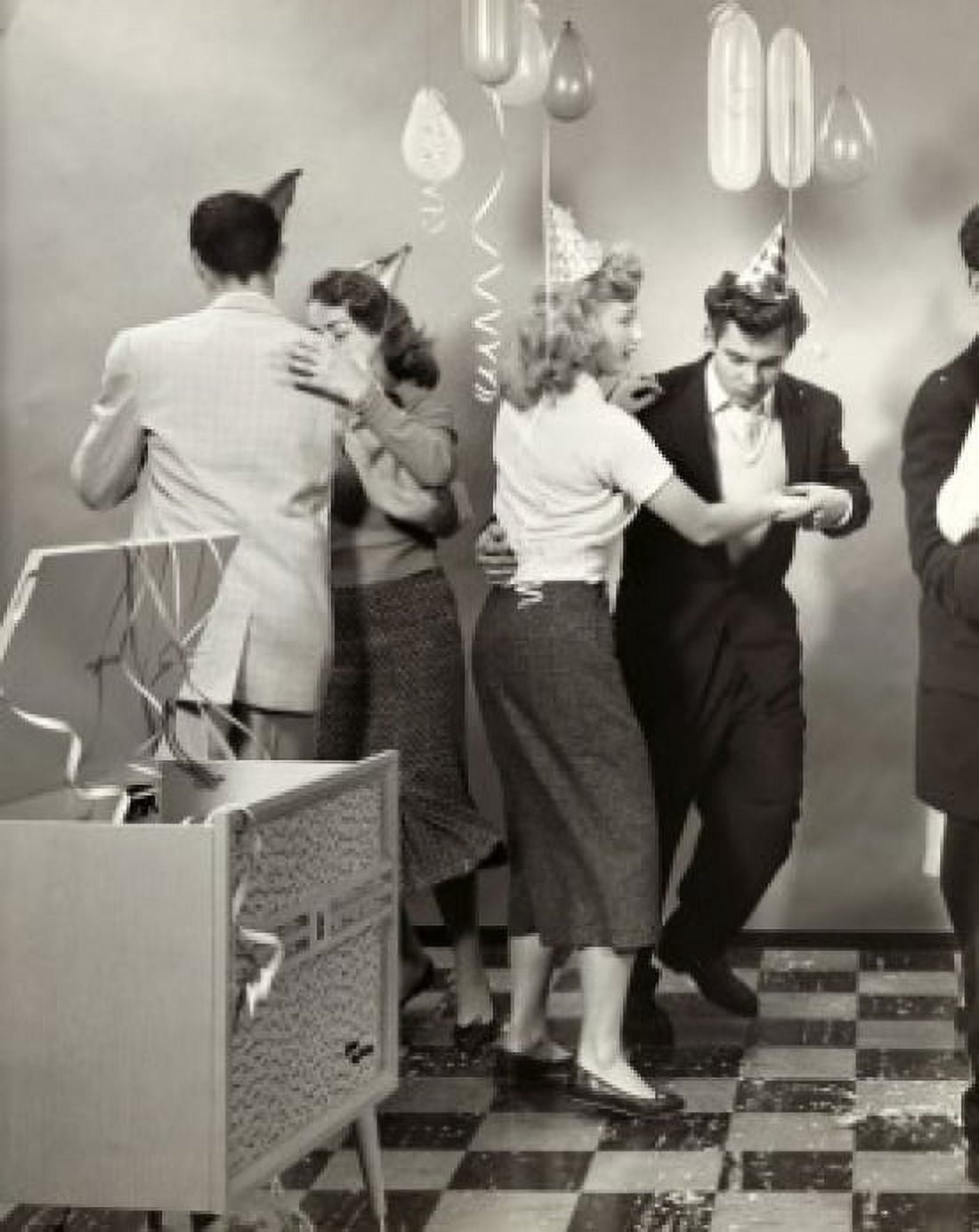 Teenagers dancing at a party Canvas Art - (18 x 24)
