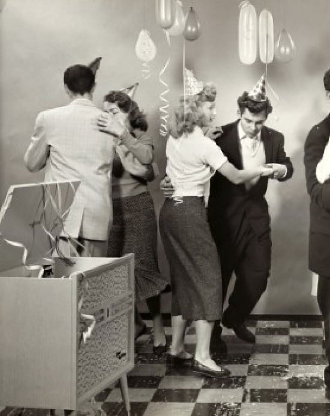 Teenagers dancing at a party Canvas Art - (24 x 36)