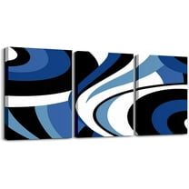 Teens Adult Geometry Swirl Canvas Wall Art for Living Room Bedroom Abstract Art Striped Wall Painting Women Men Vintage Brown Red Picture Wall Decor Rustic Wall Art for Home Decor Unframed