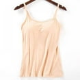 thumbnail image 1 of Teens Big Girls Women Padded Bra Camisole Top Vest Female Camisole With Built In Bra Beige XXL, 1 of 7