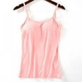 thumbnail image 1 of Teens Big Girls Women Padded Bra Camisole Top Vest Female Camisole With Built In Bra Pink XL, 1 of 7