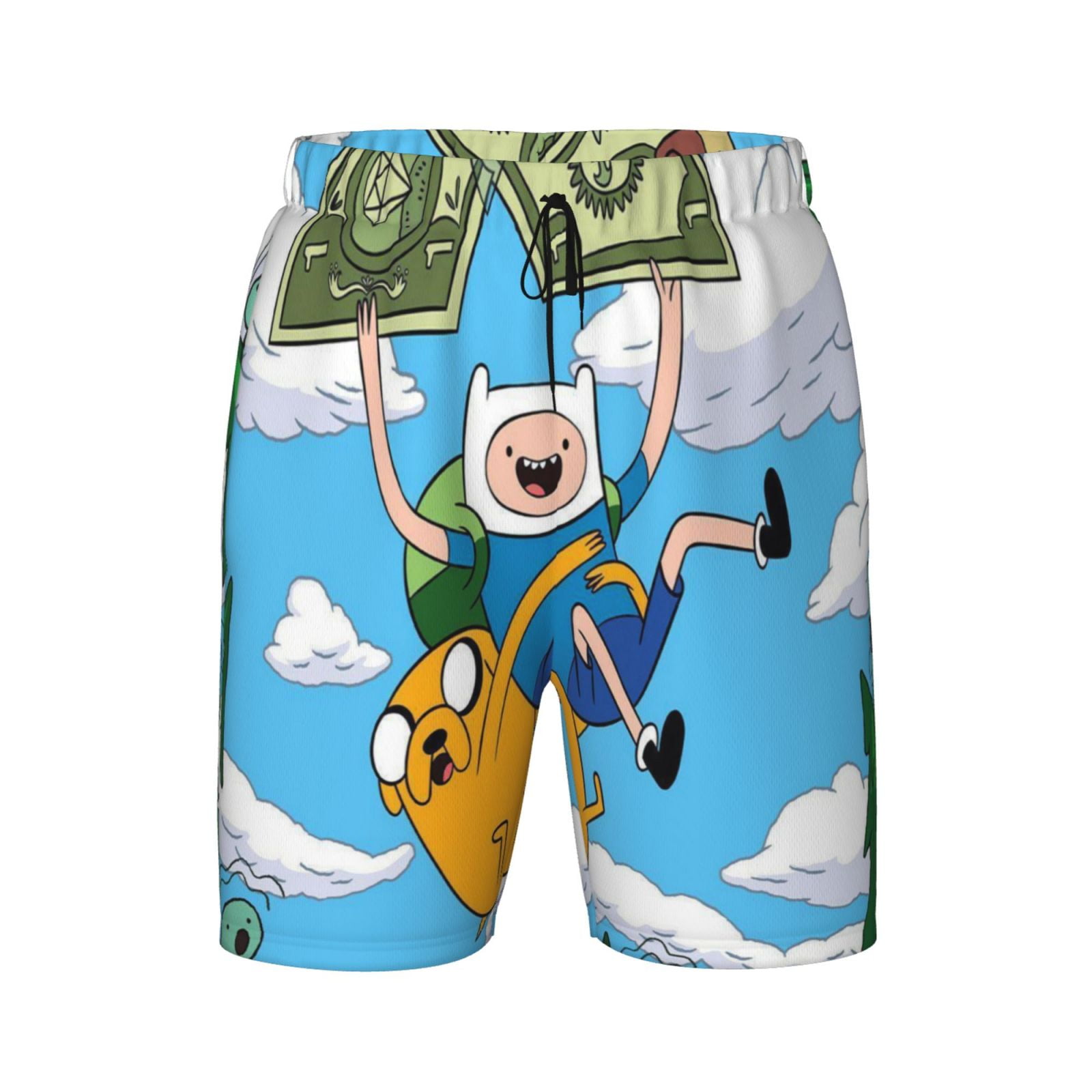 Teens Boys Adventure Time Swim Trunks Compression Liner Swimming Shorts