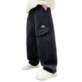 thumbnail image 1 of Boys Cargo Pants Outdoor Casual Utility Trousers Kids Fall Hiking Adventure Durable Bottoms Clothes, 1 of 7