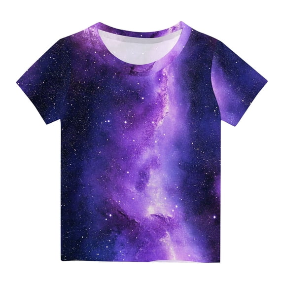Teens Boys Girls Shirts 3d Print Colorful Design Graphic Tee Shirt with Short Sleeve forKids