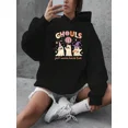 thumbnail image 1 of Teens Cute Ghouls Just Wanna Have Fun Halloween Graphic Pullover Hoodie Shirt for Men & Women, up to Size 5XL, 1 of 2
