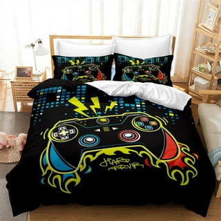 Modern Gaming Bedding for Boys Kids Gamer Comforter Set Full Size