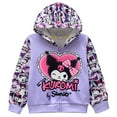 thumbnail image 1 of Teens Girls Cute Kuromi Zip Up Hoodie Jacket Long Sleeve Hoodies Sweatshirt with Pockets, 1 of 6