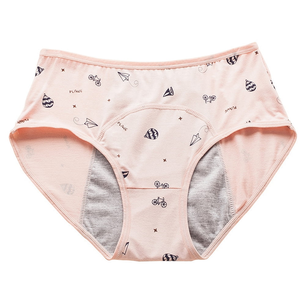 Teens Girls Period Underwear Menstrual Leakproof Protective Cotton Briefs  Panties 1/4/6-Pack for Kids Big Girls 8-14 Years