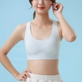 thumbnail image 1 of Teens Girls Training Bras Size 9-15 Lightweight Pullover No Show Bralettes Juniors Casual Solid Racerback Padded Breathable Underwear Bra, 1 of 7