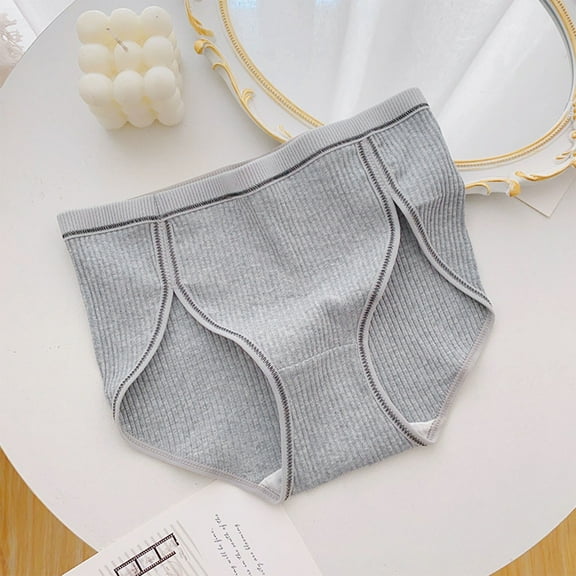 Teens Girls Underwear Cotton High Waisted Panties 9-14 Years Juniors Kids Solid Stretchy Breathable High-Cut Butt Lifting Briefs