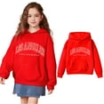 thumbnail image 1 of Teens Hoodie Los Angeles City Letter Print Hoodies Lightweight Long Sleeve Hoodies Fall Clothes 12-13 Years Girl Clothes Kids Clothes, 1 of 4