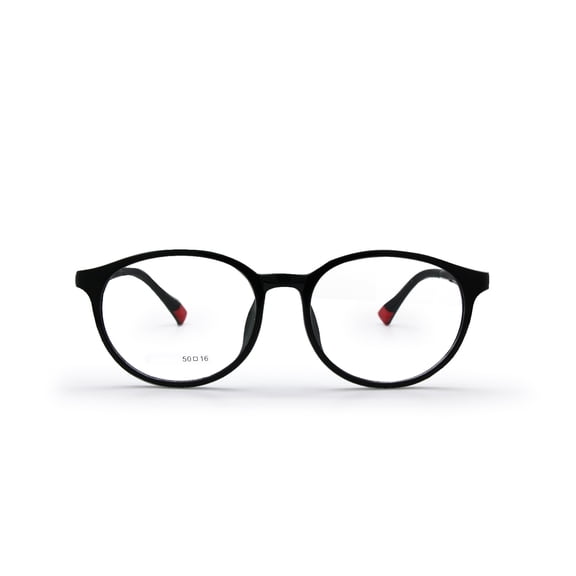 Teens Optical Glasses Plastic Oval Big Frame Spring Hinge Size 50 Flexible Bendable Kids 10+Y