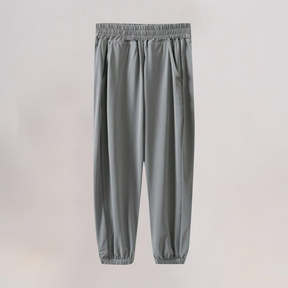 Teens Pants with Pockets Size 4-16 Juniors Boys Lightweight Tapered Leg Elastic Waist Solid Color Quick-Dry Loungewear Workout Hiking Pant