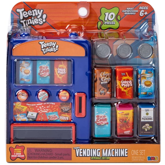 Teeny Tinies! Vending Machine Beverage Edition Playset [BLUE]