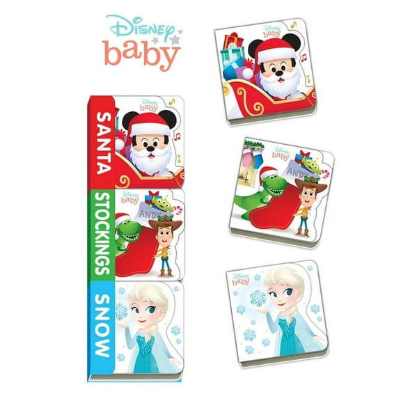 Teeny Tiny Books Disney Baby: Santa, Stockings, Snow, (Board Book)