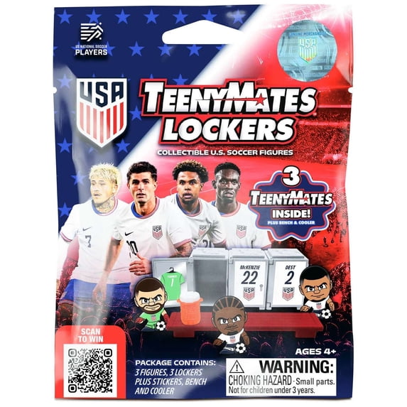 USA Mens Soccer TEENYMATES Lockers Blind Mystery Pack