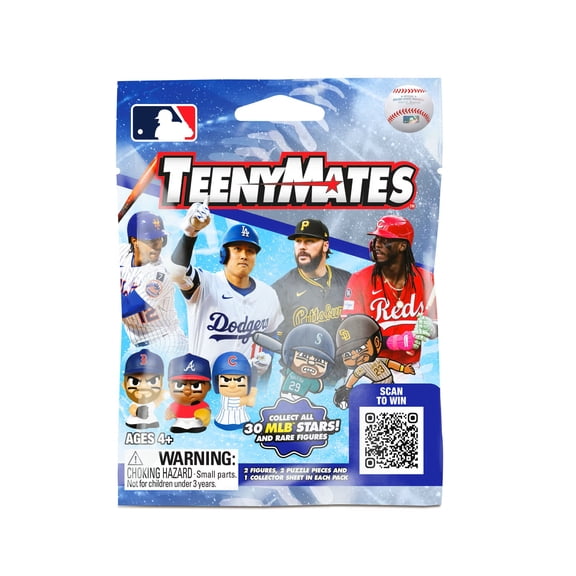 Teenymates MLB Series 2026 Mystery Pack, 2 figures 2 puzzle pieces
