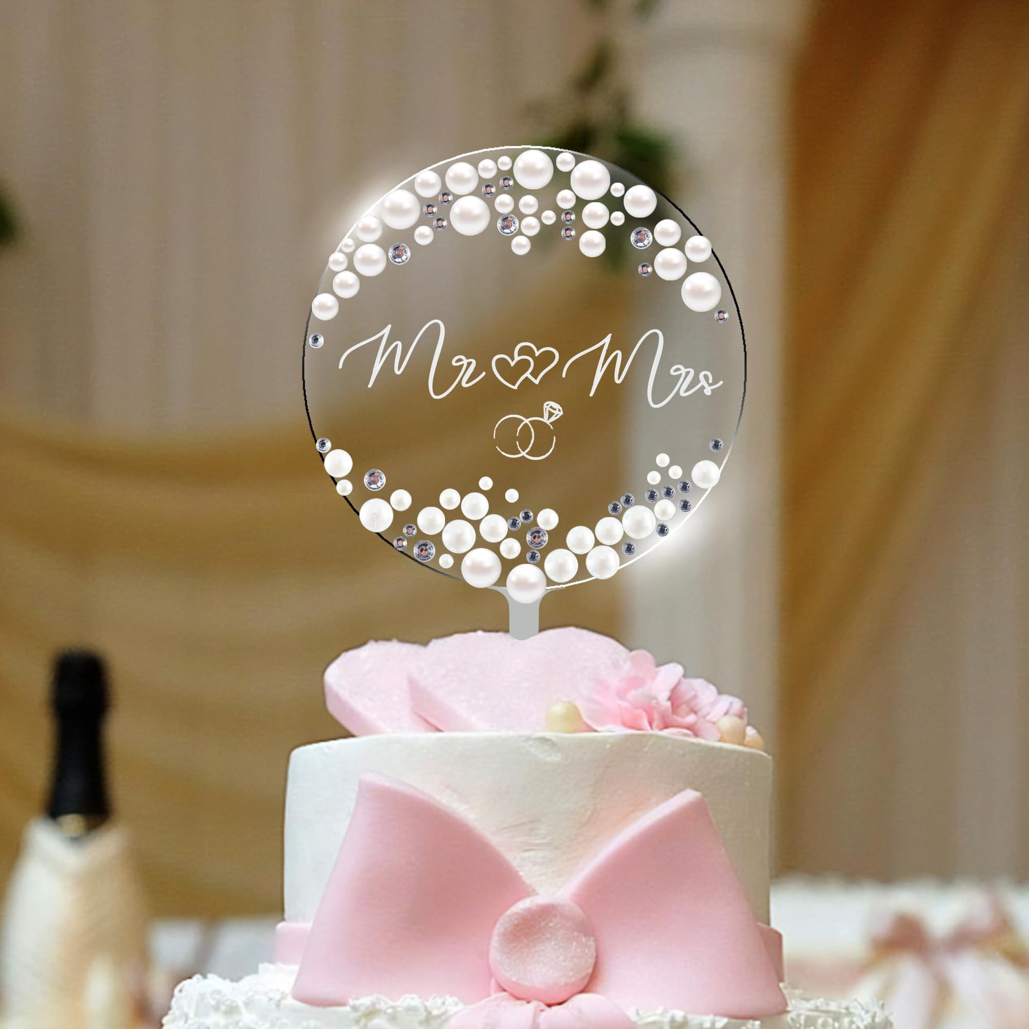 Teeo Deeo Wedding CakeToppers, Mr and ITL1 Mrs Cake Topper, Cake Topper ...